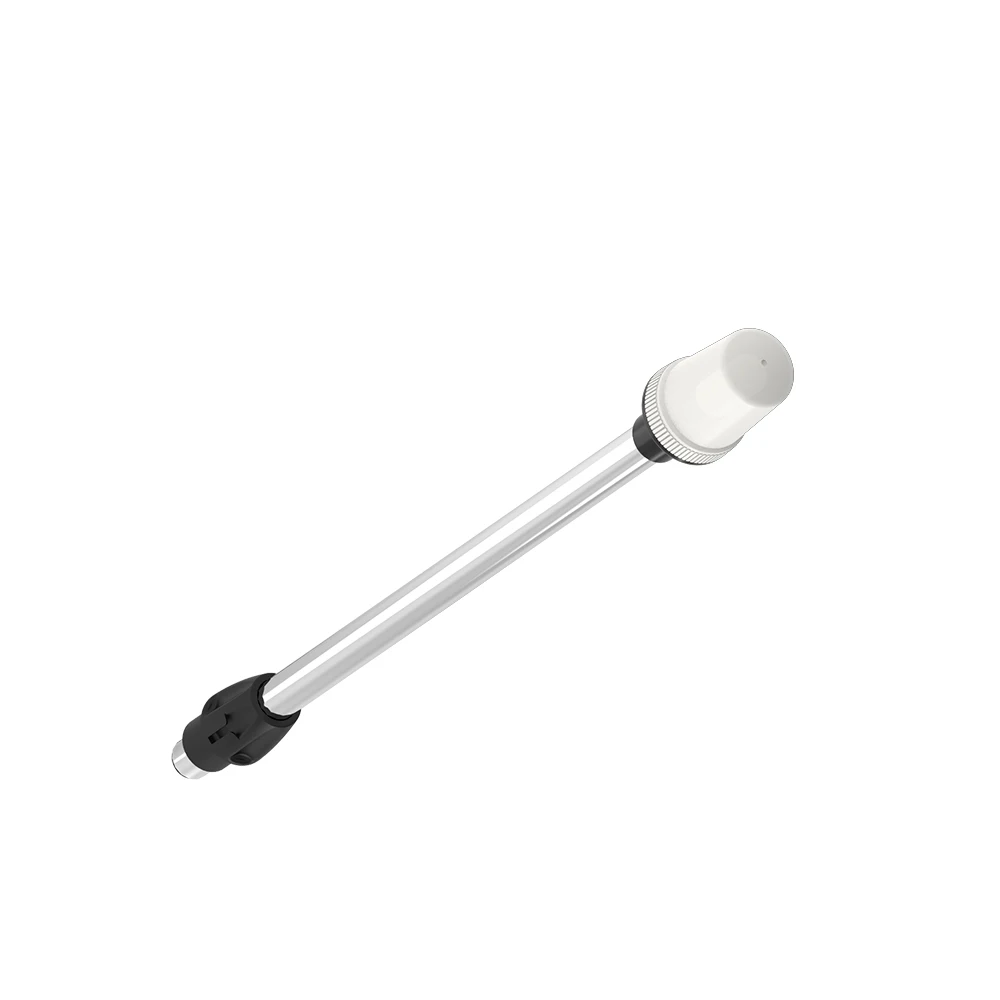 Lámpara de anclaje de luz de popa, poste de luces LED para barco marino, Blanco redondo, enchufe extraíble de 2 pines, Base en ángulo, USCG, 2 NM, 24 pulgadas - imagen 2