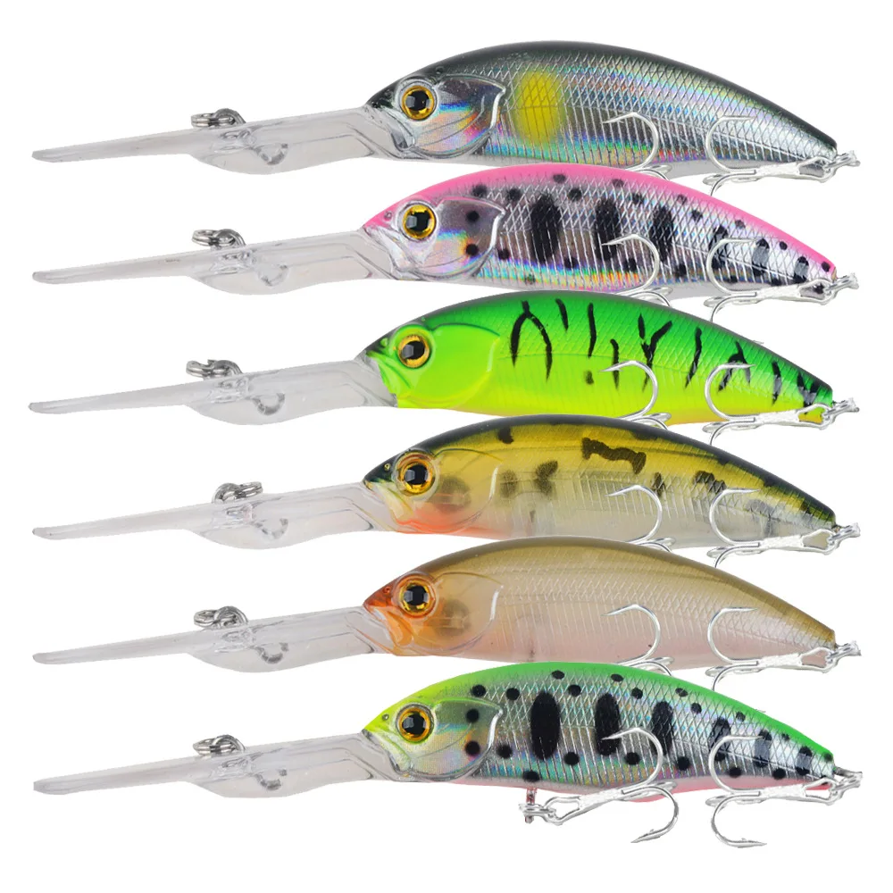 Señuelo de Pesca de simulación Crankbait de calidad, cebo duro flotante de 5,5 cm y 8g, aparejos de Pesca de carpa, 1 unidad, nuevo - imagen 5