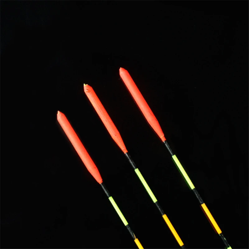 Flotador de pesca de alta sensibilidad, corcho fluorescente de madera, flotador luminoso marcado, luz de pesca atrevida, accesorios de pesca, 3 uds. - imagen 4