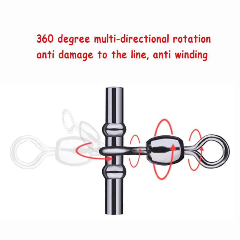 Aparejos de pesca de mar con anillo sólido, accesorios de conector de aparejo, 50 unidades - imagen 3