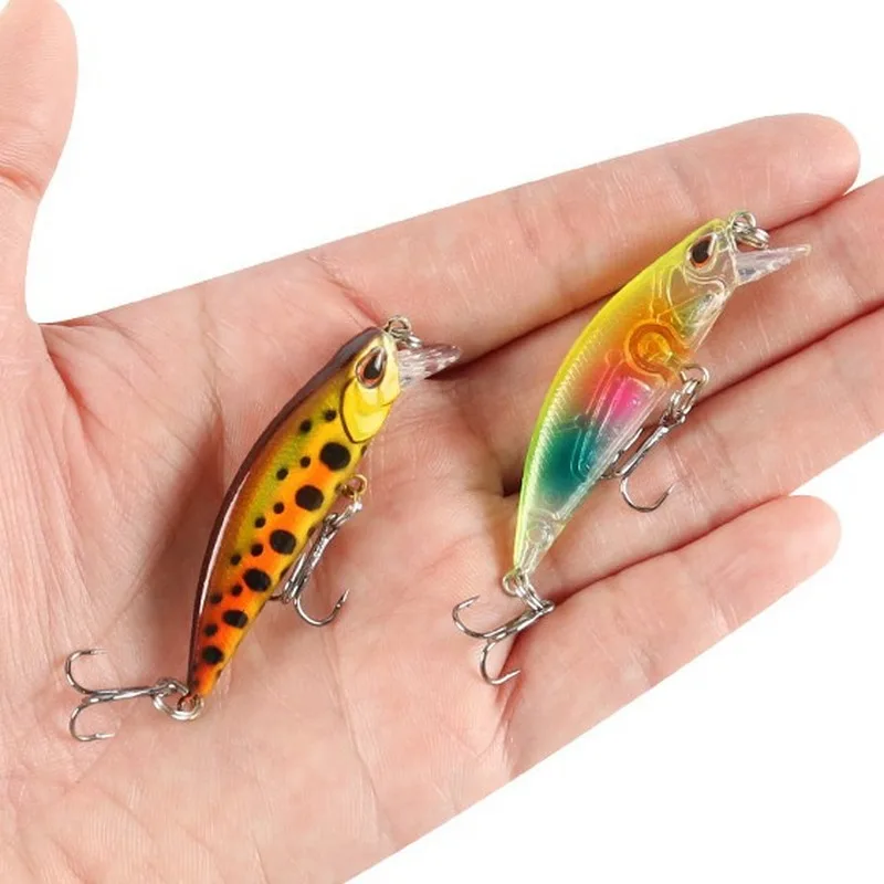Señuelo de Pesca Minnow Wobbler de 5,5 cm y 5g, cebo Jerkbait Perch, Mini Señuelos de Pesca que se hunden, cebo Artificial duro y profundo - imagen 2