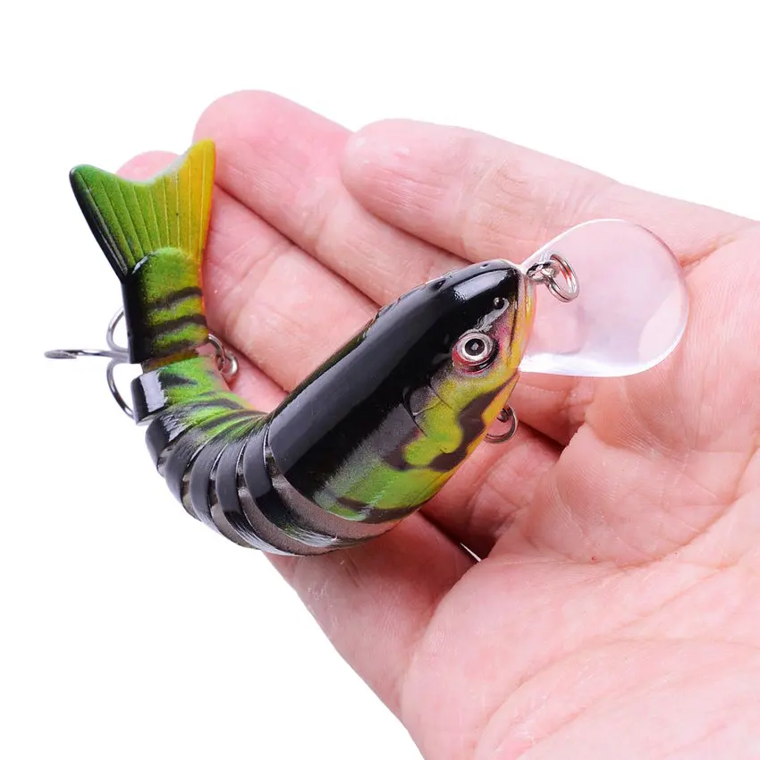 Señuelos de Pesca Wobbler que se hunden, 10,5 cm, 17,3g, multiarticulado Swimbait, cebo duro Artificial, señuelo de pesca de Lucio Crankbait, 1 unidad - imagen 5