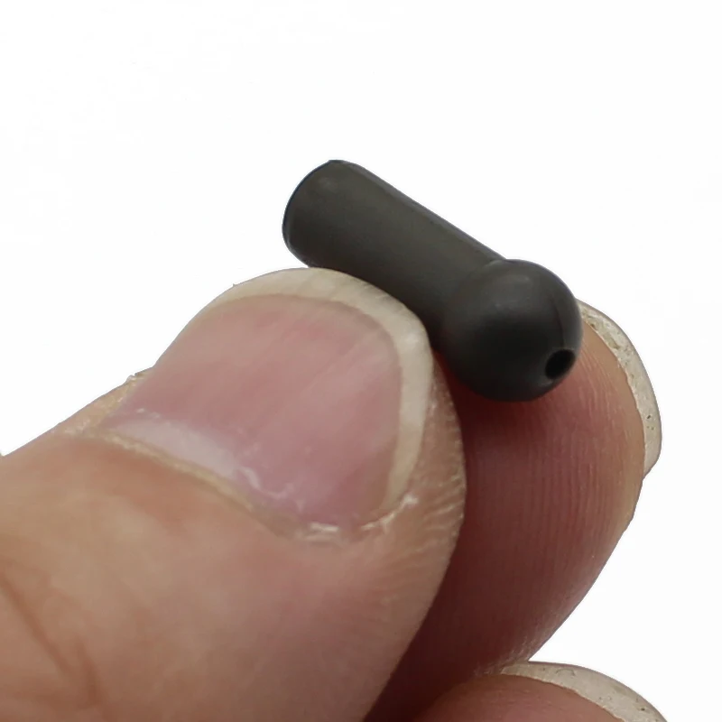 Cuentas amortiguador carpa goma cabeza redonda para nudos - imagen 2