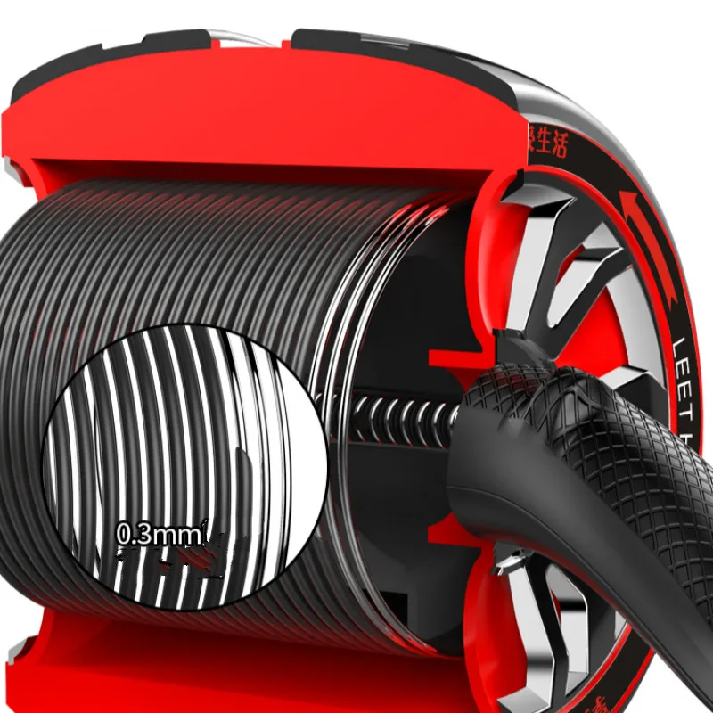 Rueda de rodillo Abdominal, equipo de Fitness silencioso para brazos, espalda, vientre, entrenador central, forma del cuerpo, equipo de gimnasio para el hogar - imagen 3