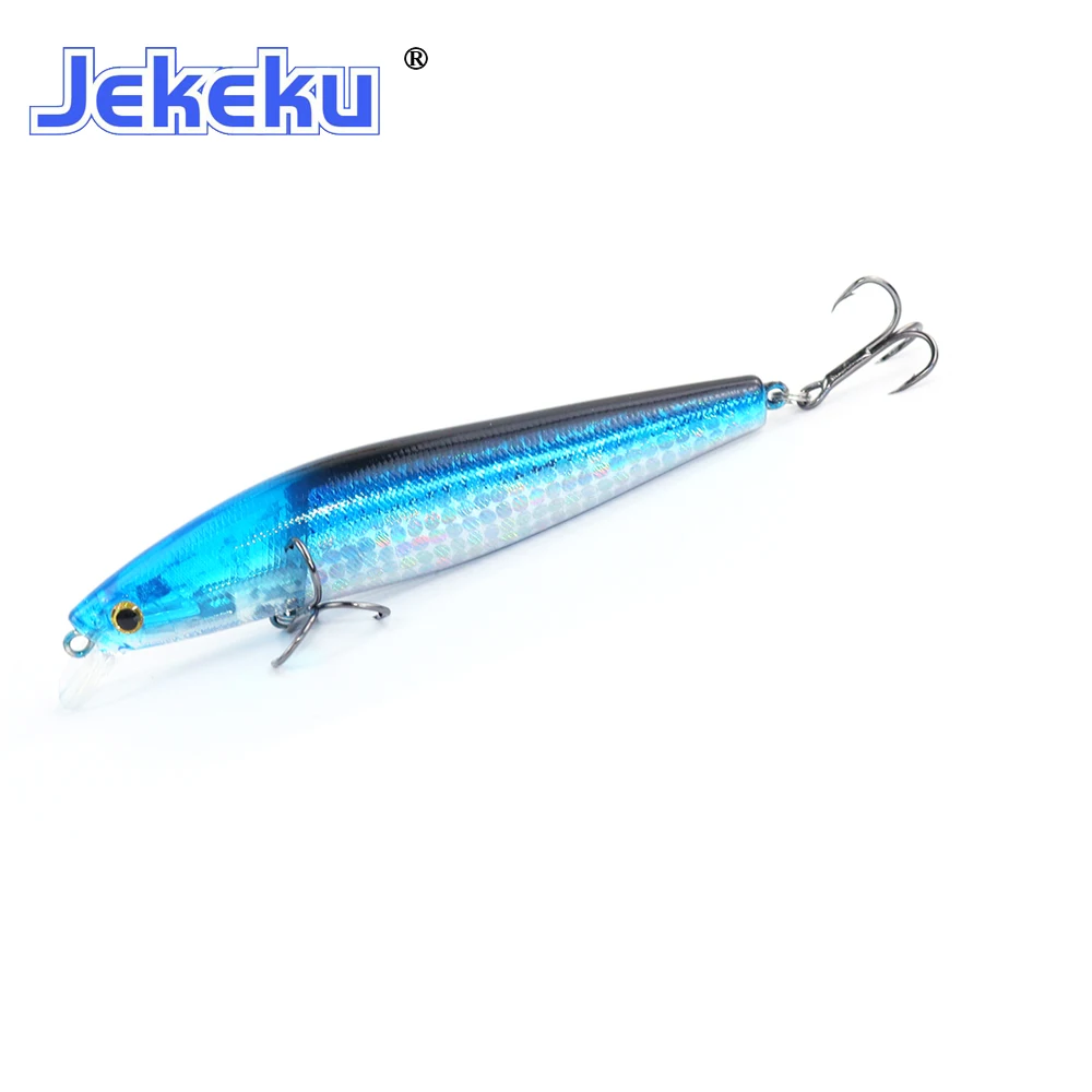 JEKEKU-Señuelos de Pesca de calidad profesional, modelo de pececillos duros de 100mm y 15g, Wobblers flotantes duros, Crankbait - imagen 4
