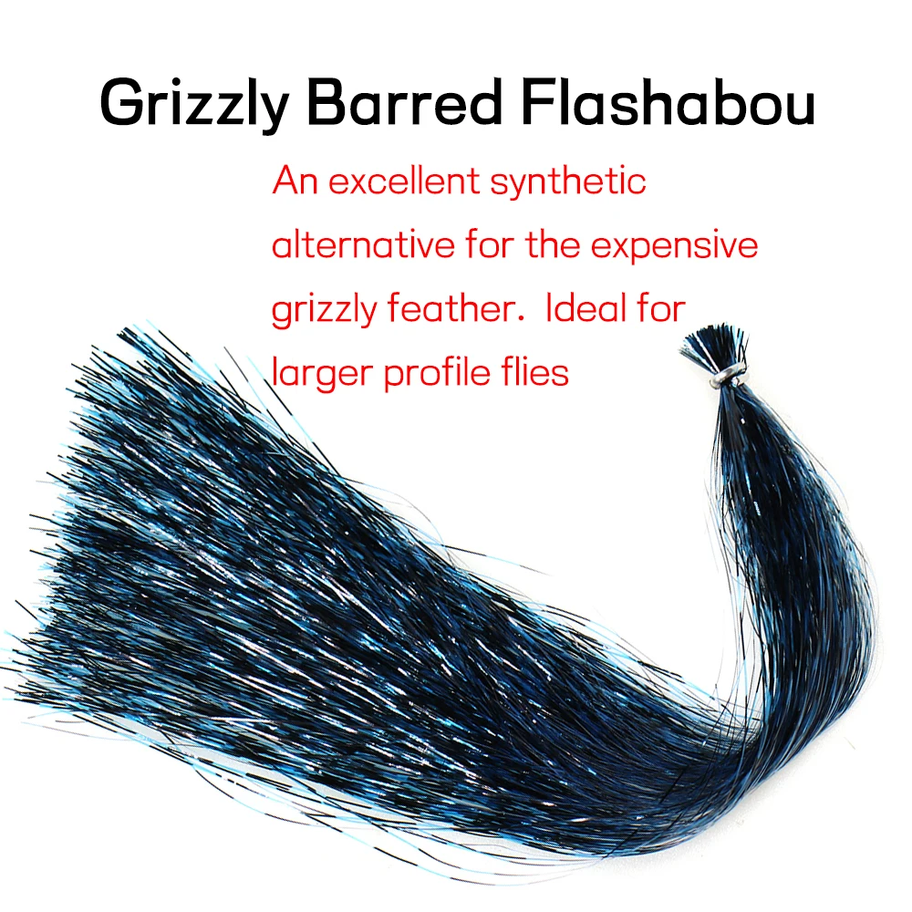 Bimoo-Serpentinas de pesca de agua salada, paquete de 2 unidades de fibra sintética, Flashabou, Tinsel, Marabou, Jigs - imagen 3