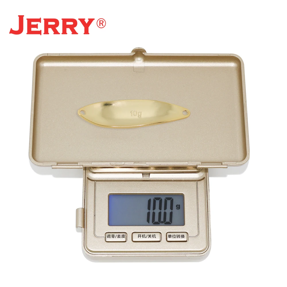 Jerry JD-Señuelos de Pesca con cuchara en blanco sin pintar, luces para trucha, Lucio, adorno de latón, señuelos duros, Spinner Artificial, cebos para Pesca y lago, 10g - imagen 5