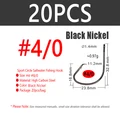 20pcs Size 4l0 Black