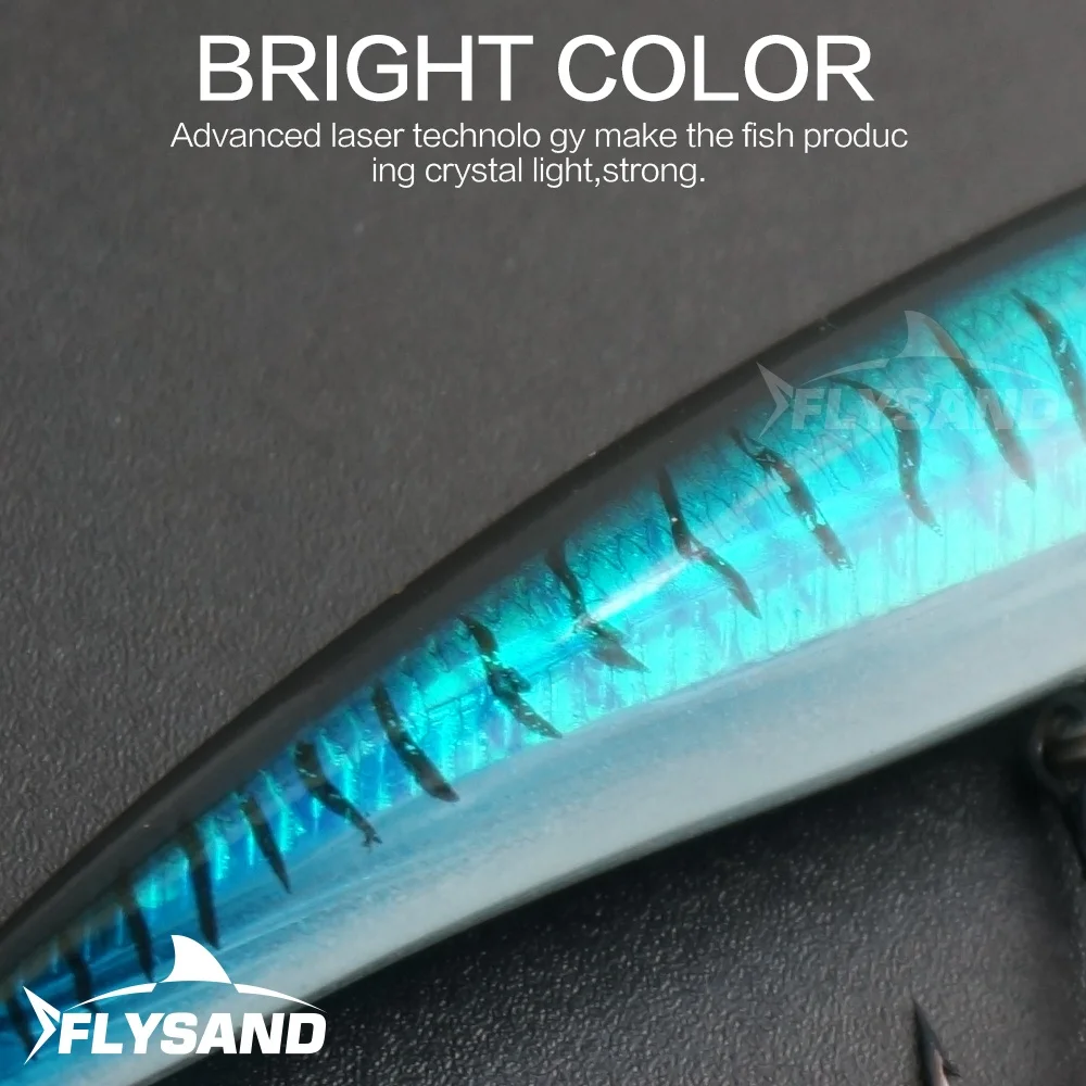 FLYSAND-señuelo de Pesca de pececillos láser, anzuelos de Pesca, Wobbler, Crankbait, cebo duro Artificial de Japón, 90mm, 7,2g, Swimbait, 1 pieza - imagen 3