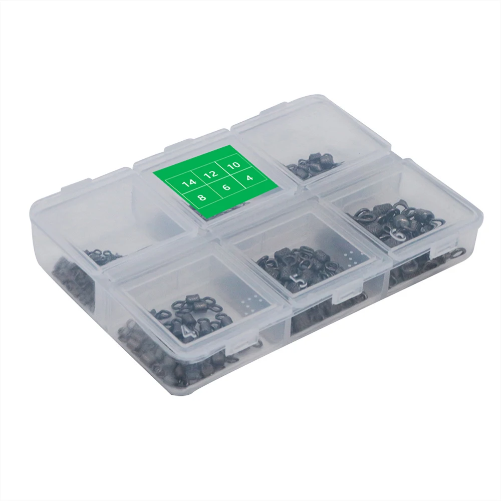 Conector de pesca, rodamiento giratorio de bolas con anillos sólidos de seguridad, giratorio para accesorios de pesca de carpa, herramienta Rive - imagen 4