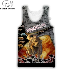 Chaleco sin mangas Harajuku Print Dinosaurio T-Rex – Hombre BX004