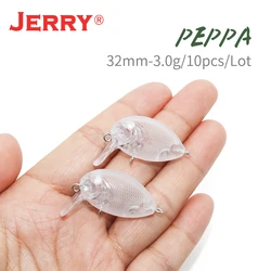 Jerry Peppa Wobbler 32mm Flotante Blanco – Señuelo Agua Dulce