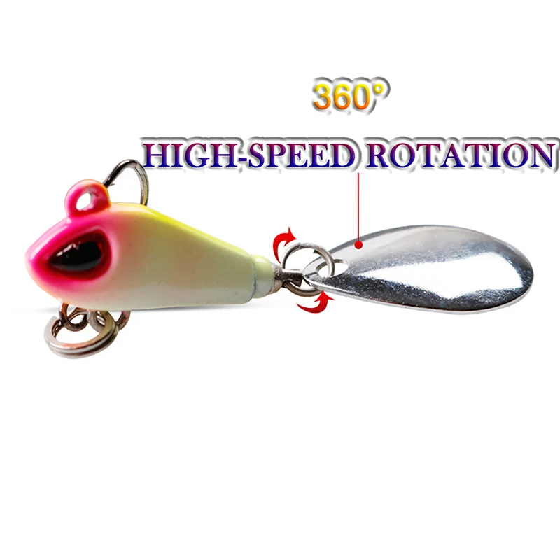 1 unidad 6g/9g/16g/21g nuevo Metal Mini VIB cuchara Spin lentejuelas señuelo aparejos Pin cebo duro Crankbait vibración Spinner hundimiento pesca - imagen 2