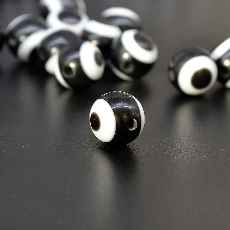 Señuelo de pesca 3D de 10 unids/lote, ojo de pez Artificial de simulación de pesca con mosca, accesorio de aparejo Texas de 4mm/6mm/8mm/10mm/12mm, herramienta de bricolaje A317 - imagen 2