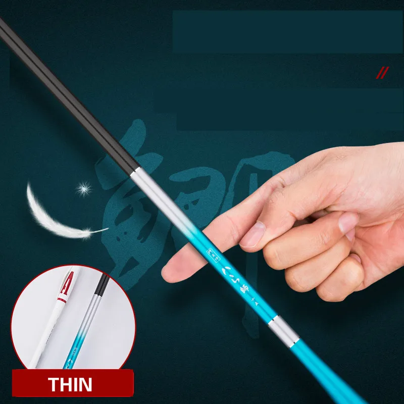 Caña de pescar de fibra de carbono, accesorio ultraligero para carpa, Angeln, sección larga, 2,7/3,6/3,9/4,5/5,4 m - imagen 3