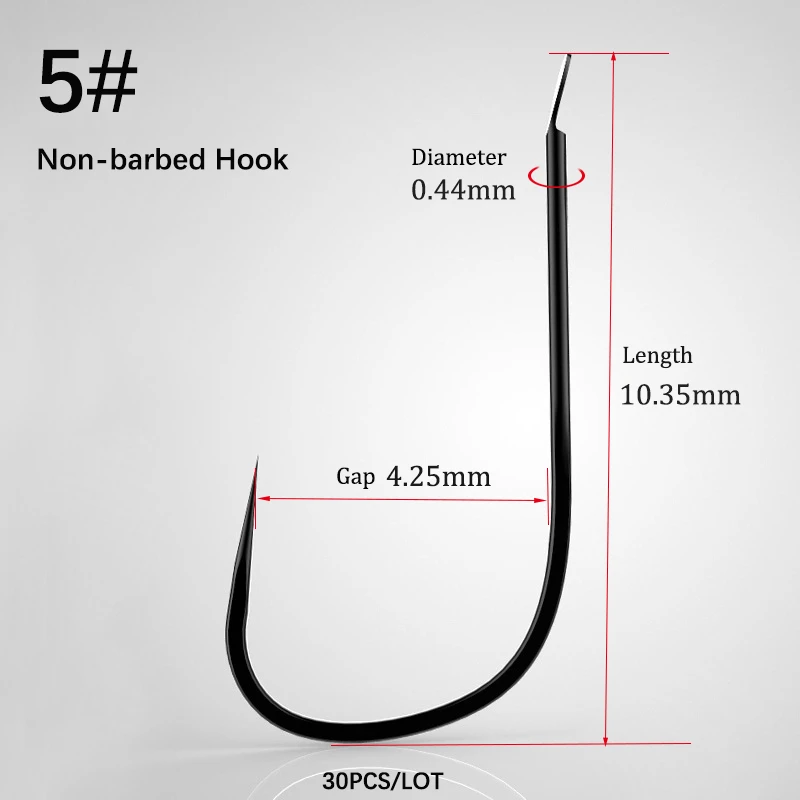 Non-barbed hook 5