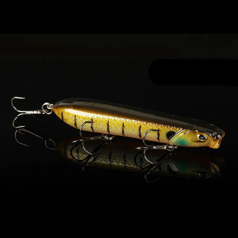 Señuelos de Pesca de 80mm/100mm, cebo duro de 5 colores, aparejos de pesca de plástico - imagen 5