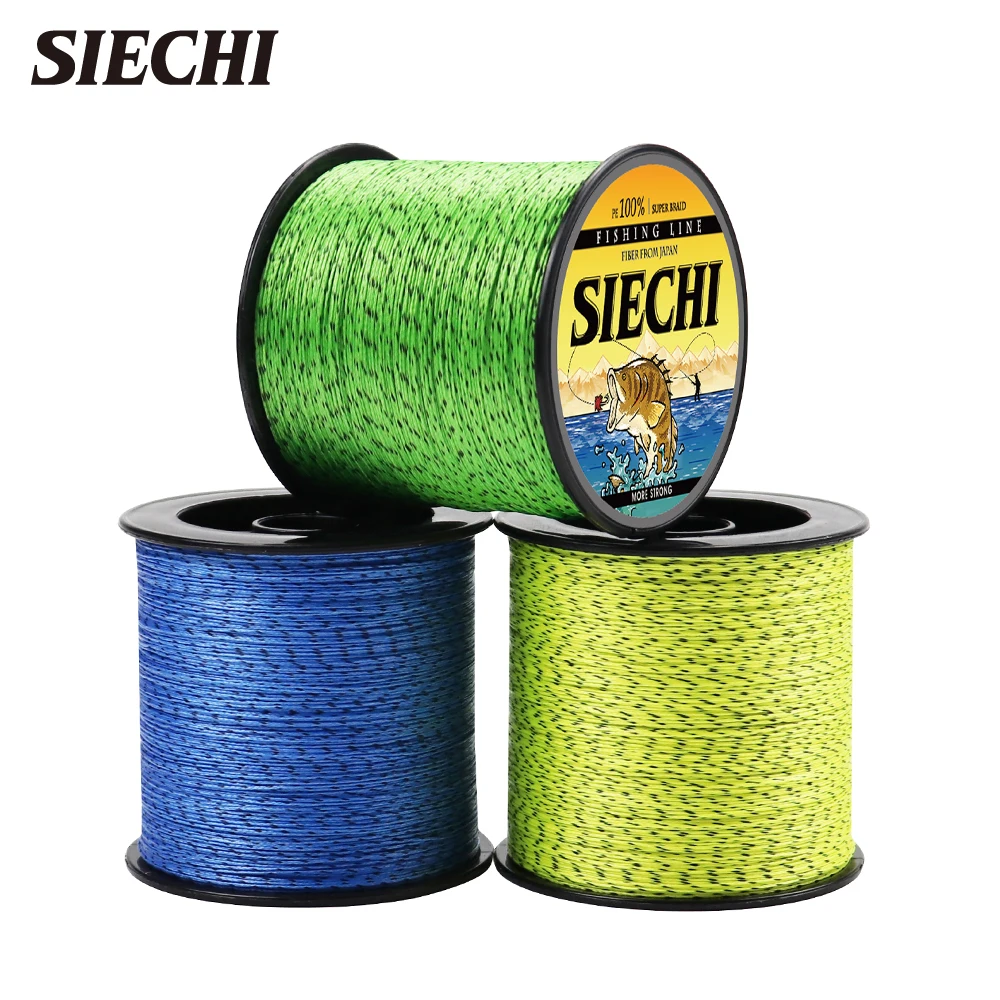 SIECHI-Hilo de pescar de PE trenzado de multifilamento japonés, 8 hebras, cables trenzados 20LB-88LB, 300M - imagen 3