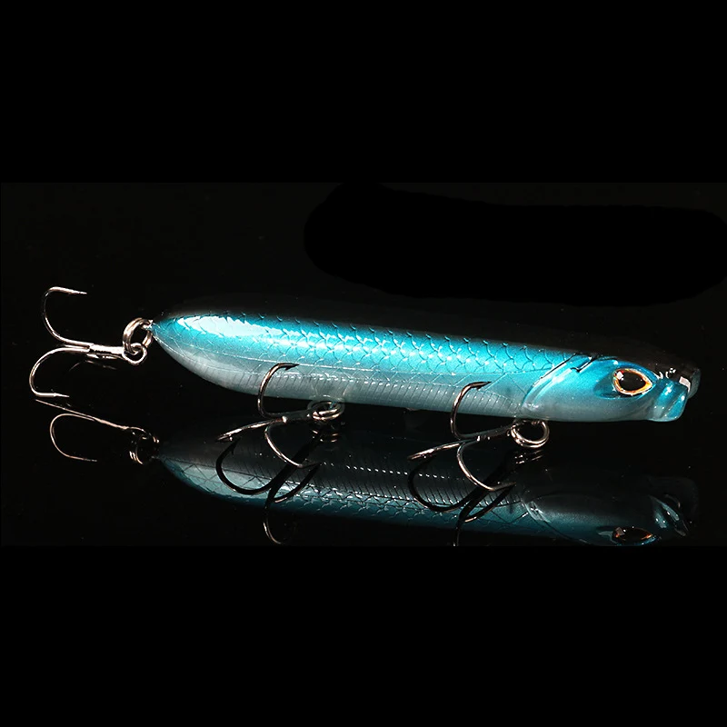 Señuelos de Pesca de 80mm/100mm, cebo duro de 5 colores, aparejos de pesca de plástico - imagen 3