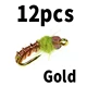 Gold  12pcs