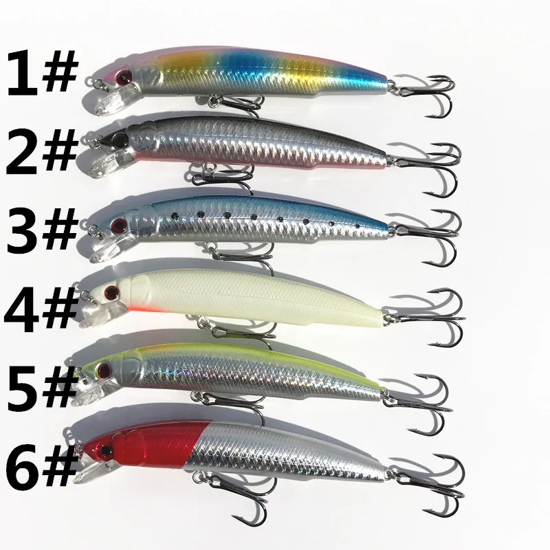 1 pieza venta señuelo de pesca Minnow Seabass Catch cebo duro 115mm/18g señuelos artificiales láser brillante - imagen 5