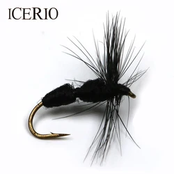 ICERIO-SEÑUELOS DE pesca con mosca de trucha, 8 piezas, #10