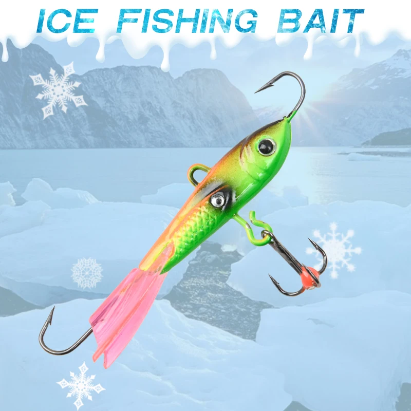 Balancer-plantilla de hielo para señuelo de Pesca, cebo duro para Pesca en hielo de invierno, aparejos de Pesca, cebo Artificial Isca - imagen 2