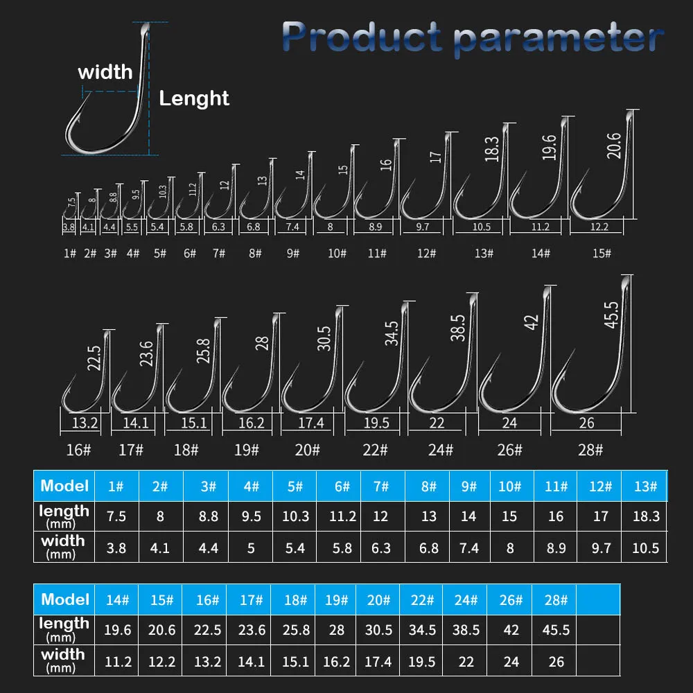 Anzuelos circulares con púas, accesorios de pesca, 24 modelos, 100 unidades - imagen 2