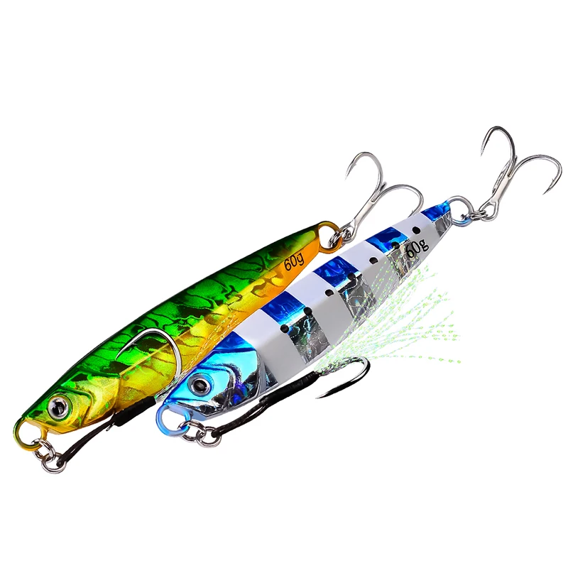 PROBEROS 5 unids/lote cuchara de plantilla de Metal fundido 7g-10g-14g-17g-21g-24g-30g-40g-60g aparejos de señuelo de pesca de lubina de fundición - imagen 5