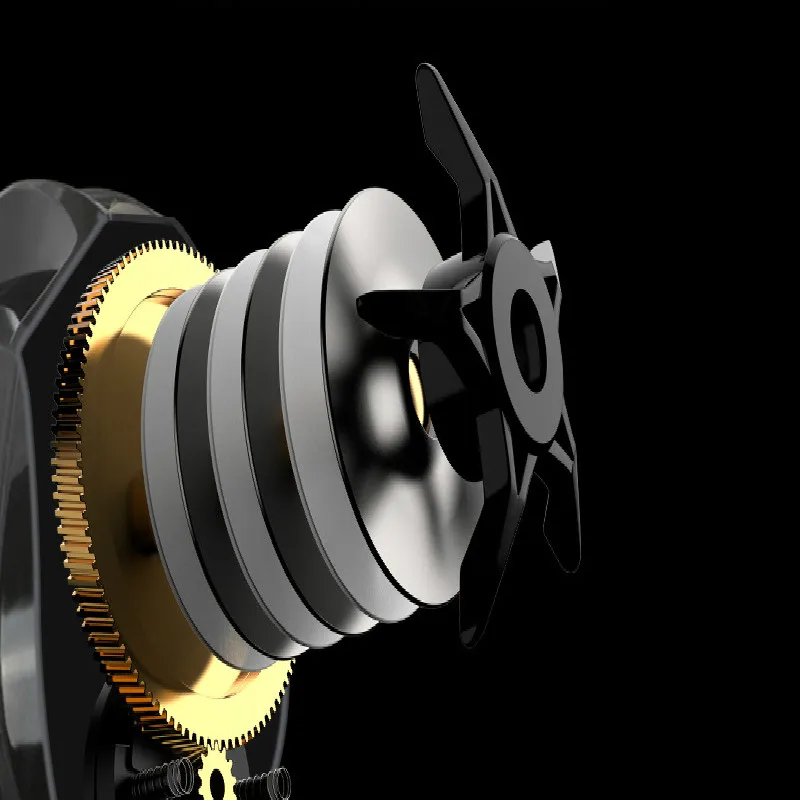 Super largo alcance dos secciones de fuerte freno magnético carrete dos secciones ligero 8KG de fuerza/Derecho de carrete de la pesca - imagen 5