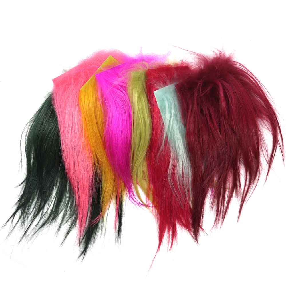 Bimoo, 11 colores, pelo de cabra de Cachemira, Material Natural para atar moscas para agua salada, agua caliente, rayos solares, sombra, Collie, señuelo para perros, fabricación de cebo - imagen 2