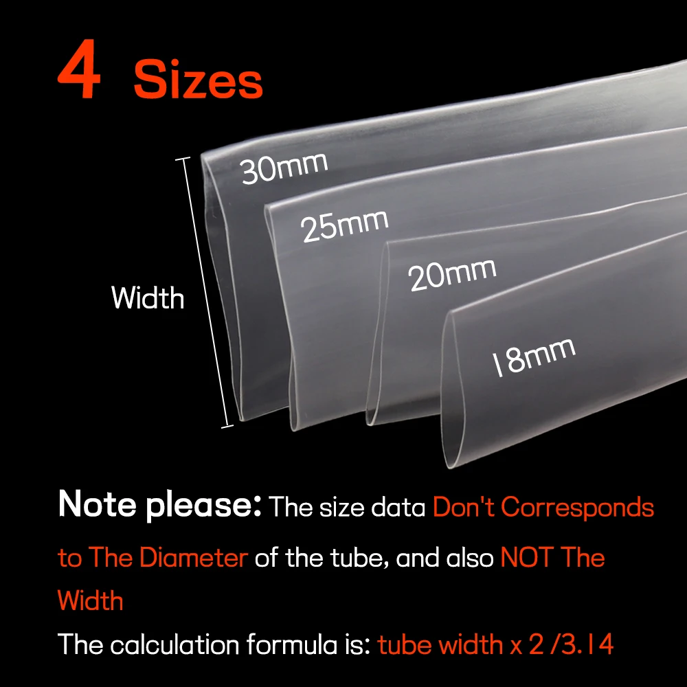 Bimoo-cubierta de cebo de Tubo termorretráctil transparente para pesca de carpa, Protector para bolitas de Boilies, 18mm, 20mm, 25mm, 30mm, 1m por bolsa - imagen 3