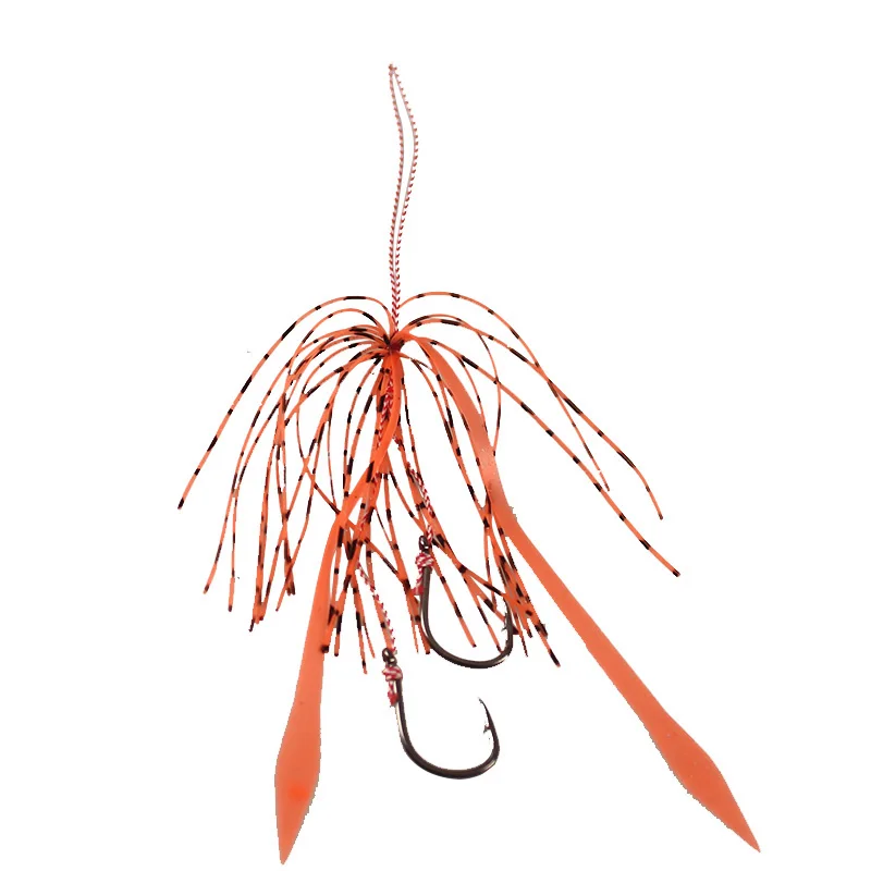 Ganchos de asistencia Kabura Jigging Madai – Faldas silicona y plomo - imagen 3