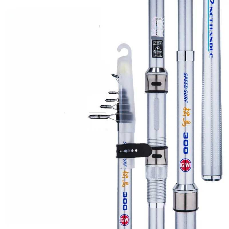 Caña de pescar telescópica de fibra de carbono, palo de lanzamiento lejano de 2,1 M-4,5 M, para pesca en roca, para barco de mar, cuekartwo Olta - imagen 2