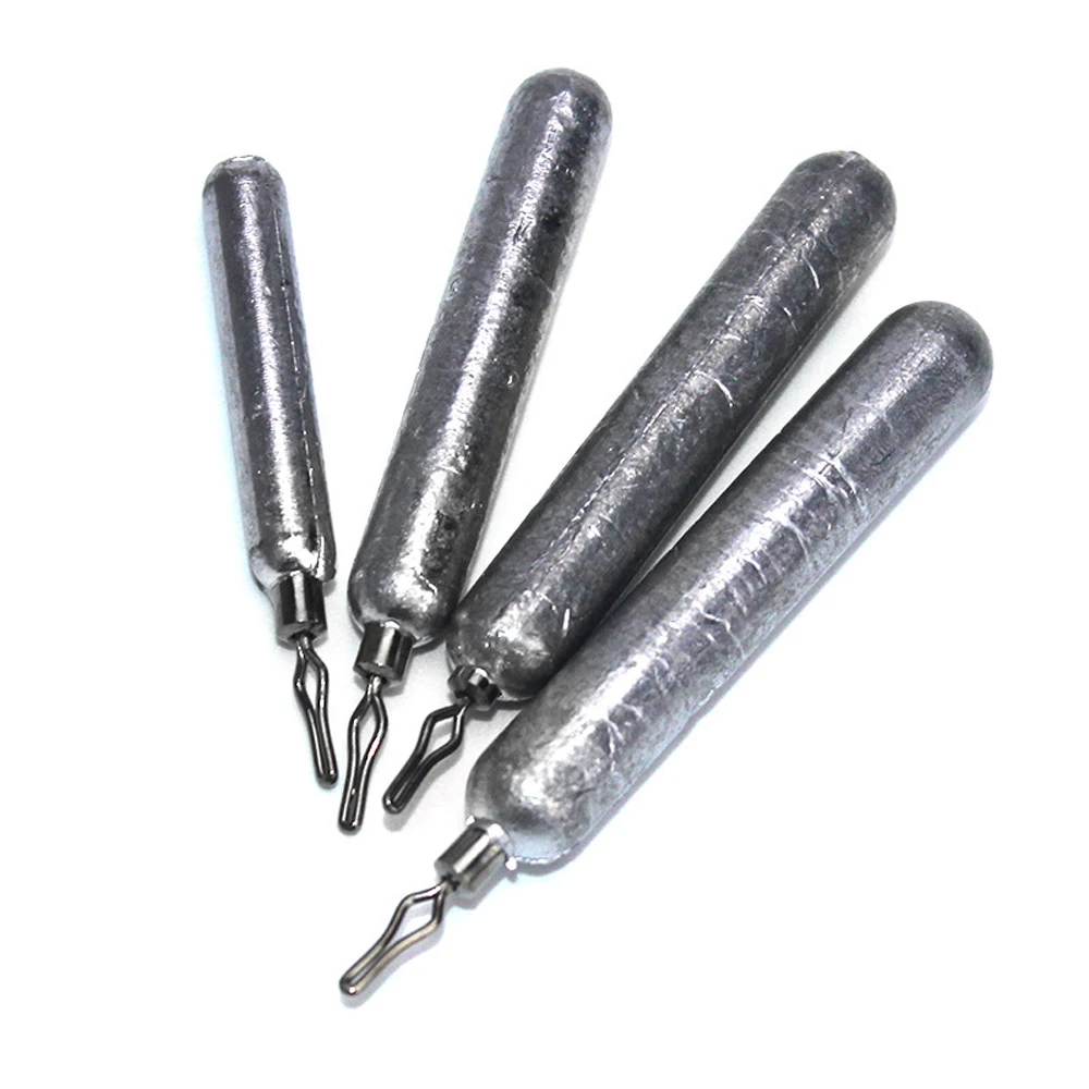 10 unids/lote, plomo de pesca para verter, 5/7/10/12/15/18g, cebos cilíndricos para carpa, plomos giratorios, accesorios para aparejos de pesca de mar - imagen 3