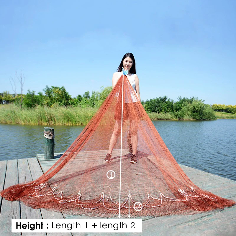 Lawaia-red de pesca tradicional, trampa de pesca manual, línea de neumáticos fuerte, redes de pescado extendidas manualmente, red de aterrizaje de fundición automática - imagen 5