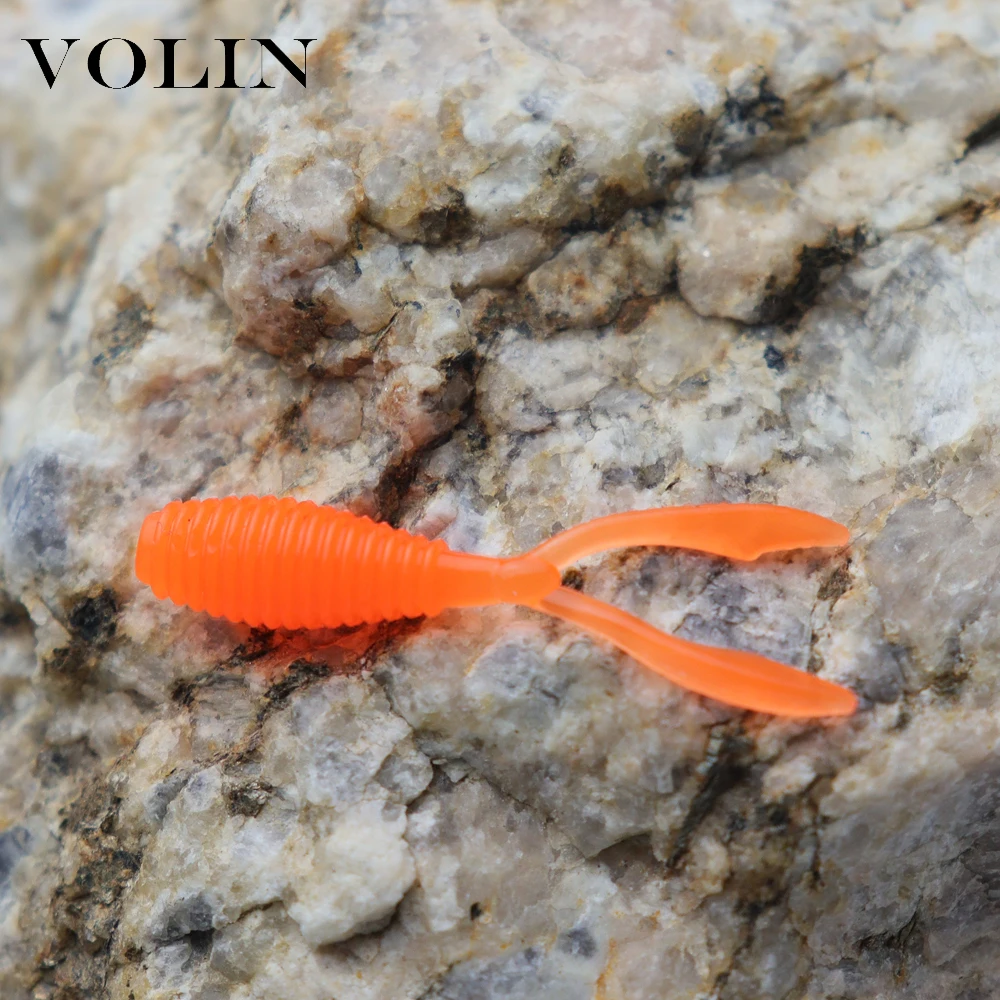 VOLIN-señuelo de pesca suave 20 piezas, 36mm, 0,35g, Artificial, suave, UL, señuelo de pesca de trucha, Wobblers, cebo biónico, señuelos de natación - imagen 5