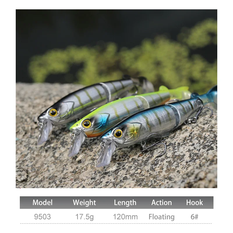 Kingdom Minnow señuelo para lubina, lucio y trucha con acción natural - imagen 3