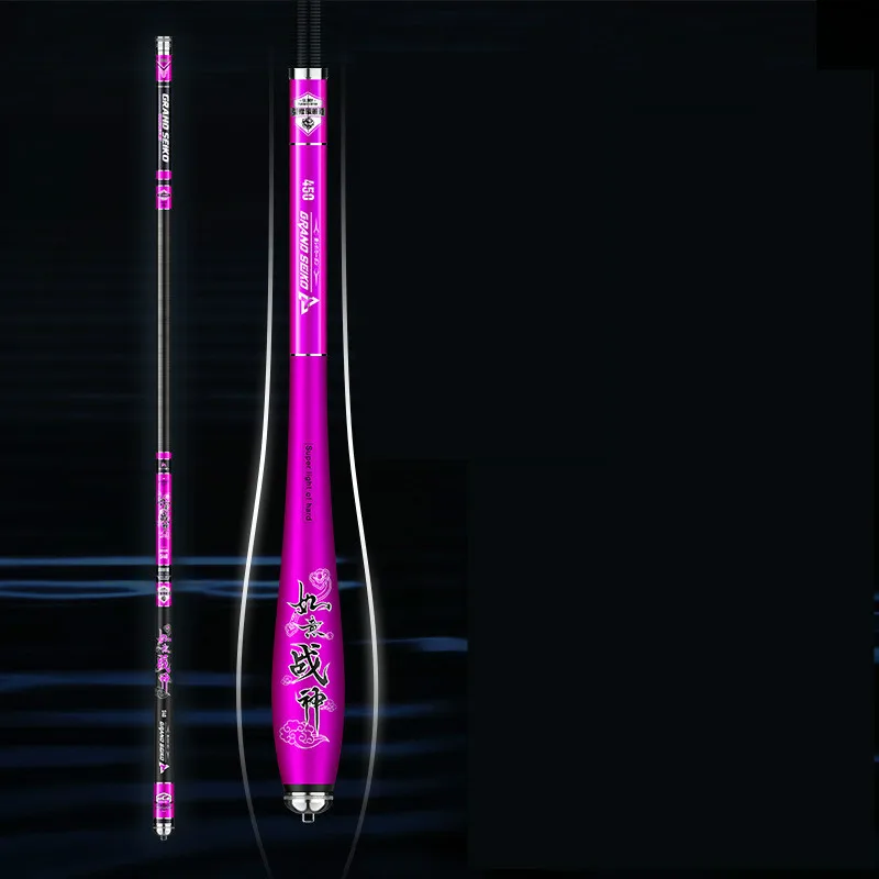 Caña de pescar de carbono, caña de pescar de 3,6 m-7,2 m, 46T, 28 Tonalty, sección corta, caña de pescar de Taiwán con doble mango - imagen 4