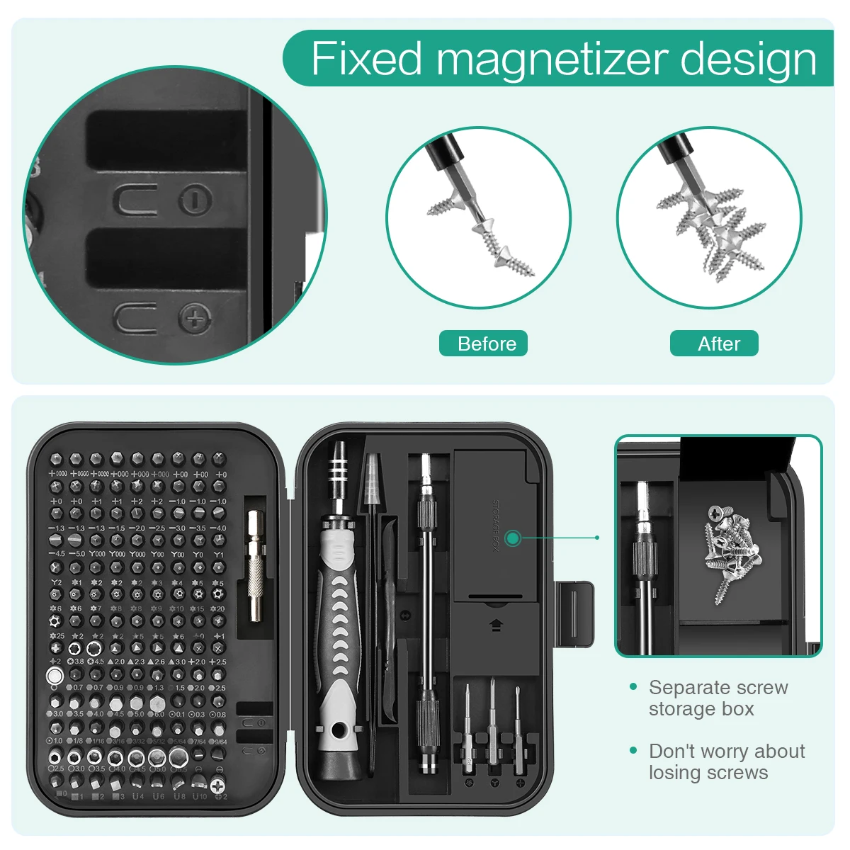 Kit destornilladores magnéticos de precisión para electrónica - imagen 3