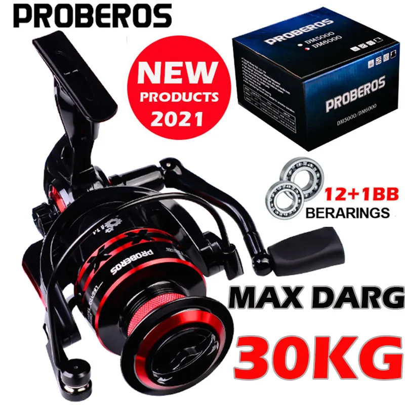 Carrete Spinning Metal PROBEROS para pesca en agua salada - imagen 3