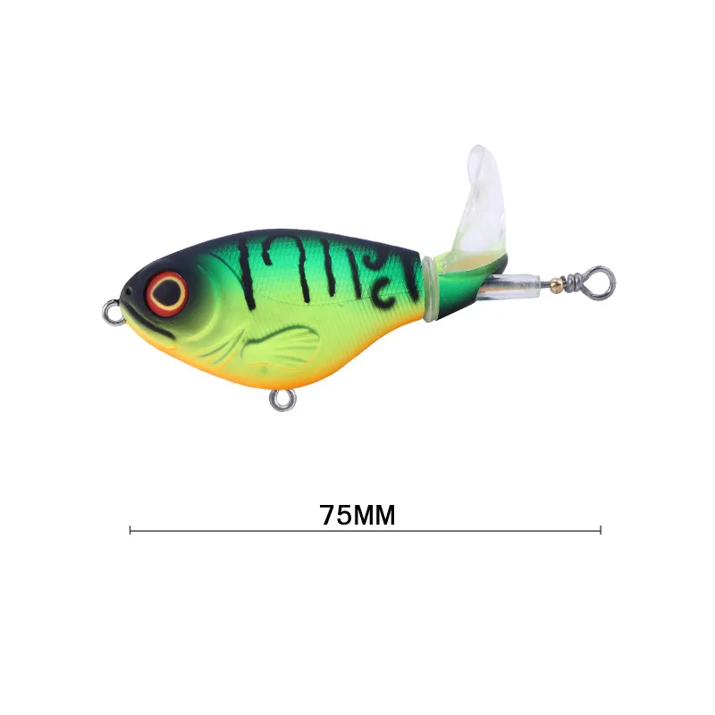 Mavllos Trolling-señuelo Crankbait, 2 unids/bolsa, 17g, 75mm, topwater Swing, Wobbler Tail, cebo de pesca Artificial para lubina de mar - imagen 4