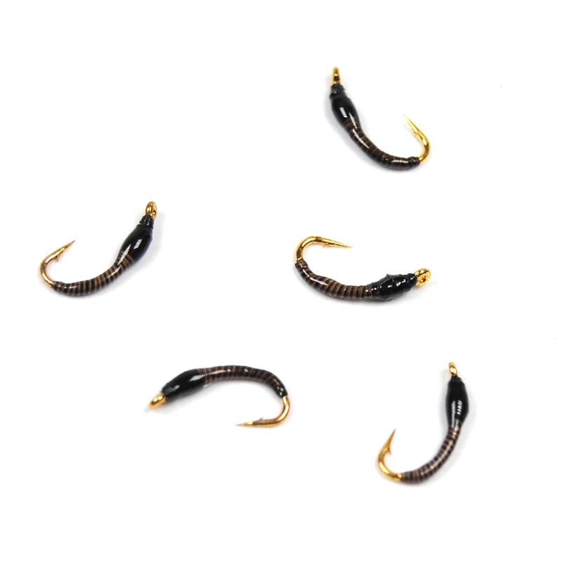 Wifreo-zumbador de mosca de ninfa de pavo real, Color Natural, tamaño 16, pesca con mosca, trucha, 6 unidades - imagen 3