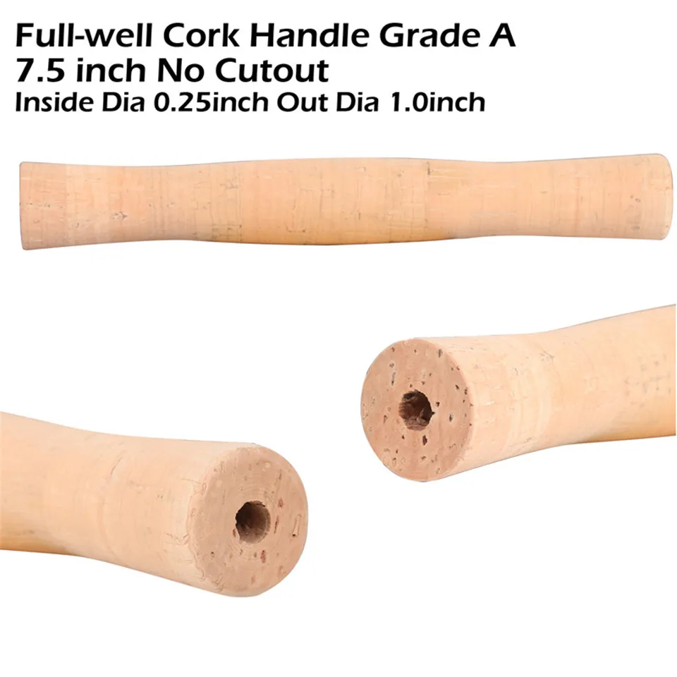 Mango de caña de pescar con mosca de corcho Maximumcatch, agarre de corcho compuesto DIY, súper ligero, mango de caña de mosca de madera, accesorio de pesca - imagen 3