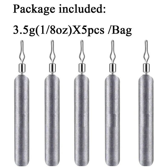 5pcs 3.5g sinkers