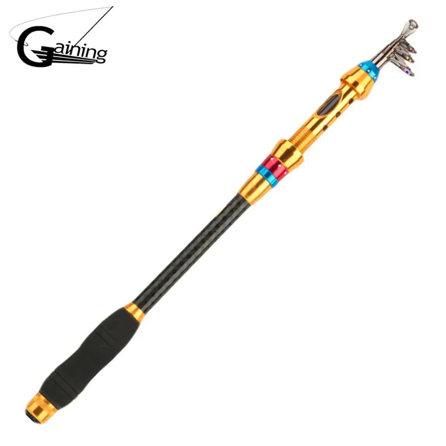 Caña telescópica superdura para carpa extendida