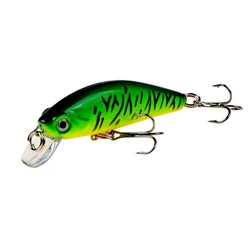 Señuelo minnow de hundimiento con anzuelo triple para lucio