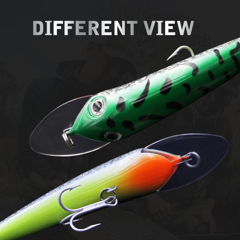 Wondershot A13 Minnow flotante duro Wobbler cebo Artificial de plástico para señuelo de pesca aparejos lubina 100mm 16g Mustad gancho Crankbait - imagen 3