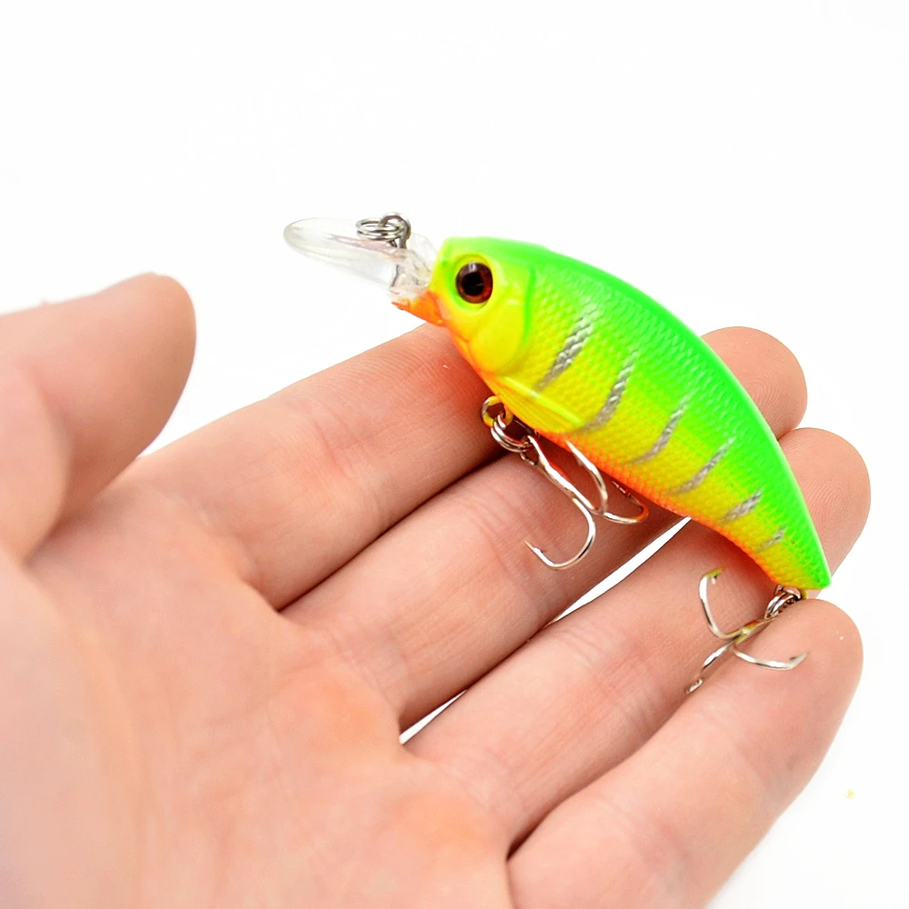 Señuelo de Pesca Crankbait Wobblers, cebo duro Artificial flotante, pececillo, ojos 3D, aparejos de Pesca de Lucio, 8,4g, 7,5 cm, 1 ud. - imagen 5