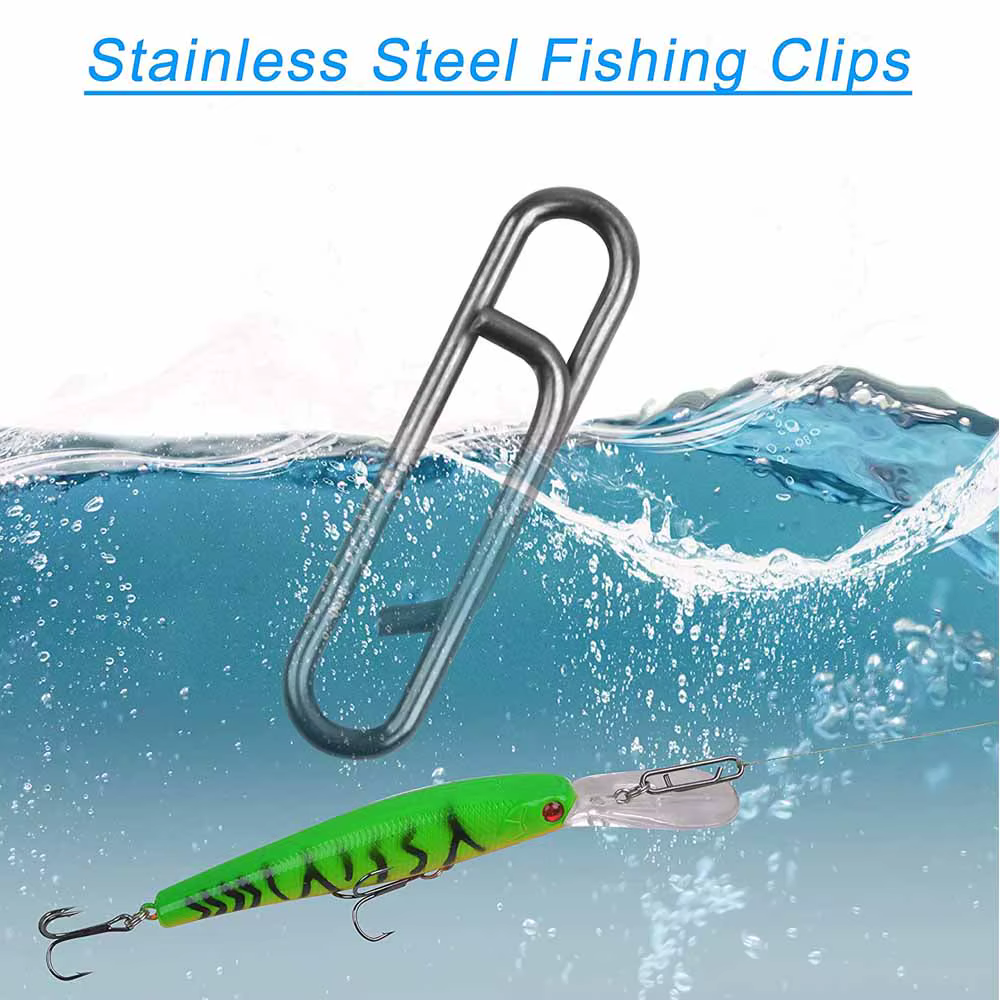 Conector de pesca de acero inoxidable, enganche de conexión rápida, accesorios de cambio rápido, aparejos terminales, 80 unids/caja - imagen 5